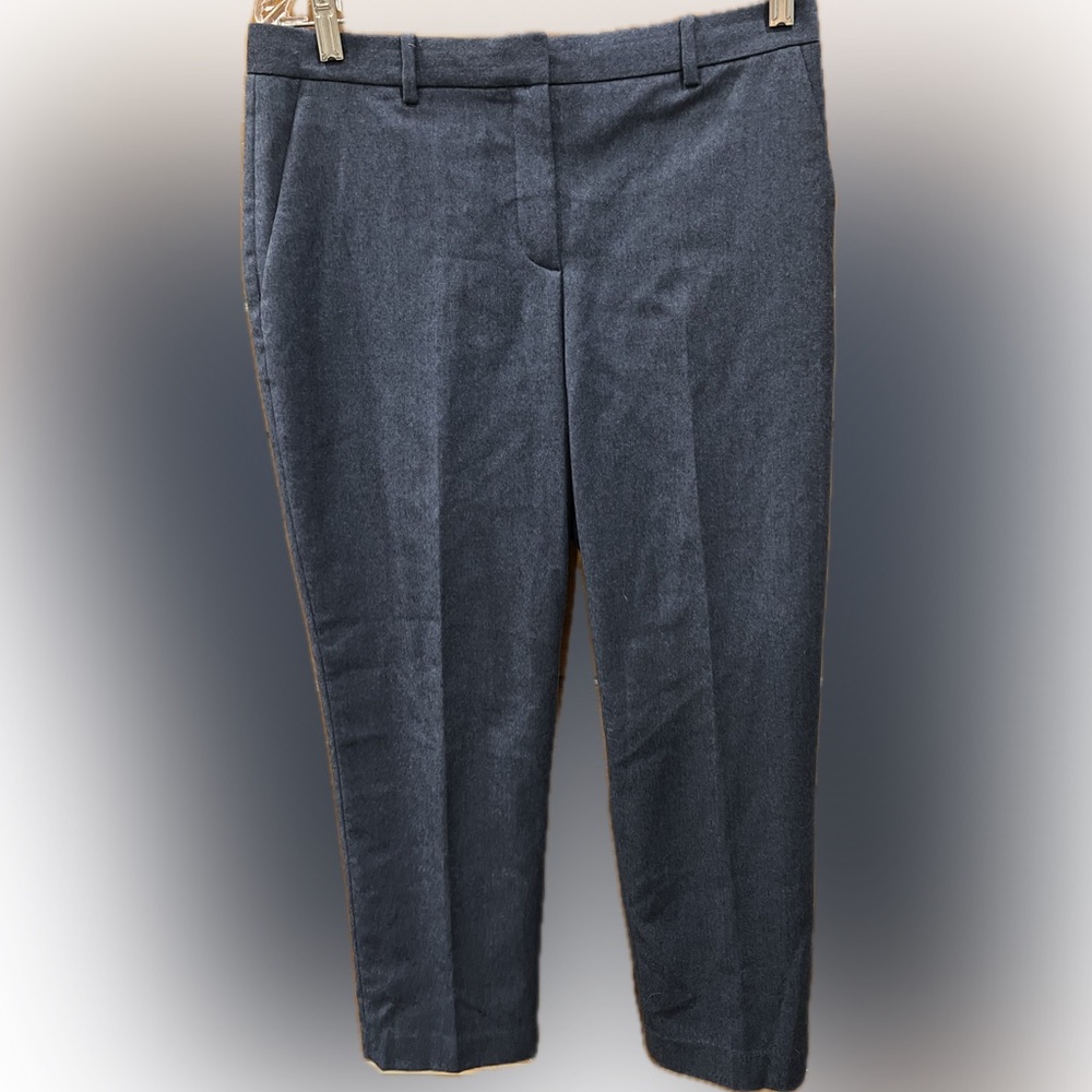 Theory Steel Gray Wool Trousers